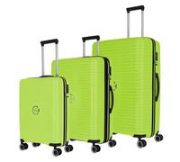 Travelite Orbita 4 roulettes Set de valises 3 pièces avec soufflet d'extension vert