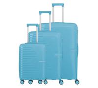 Travelite Pacific 4 roues Set de valises 3 pièces bleu