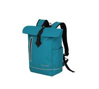 Travelite Rolltop Basic Sac à dos imperméable pour vélo avec fermeture Rolltop et réflecteurs 48 cm, 19 l, Harbor Blue., Rucksack 48 cm, Sac à dos imperméable avec fermeture enroulable