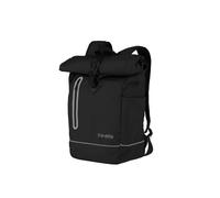 travelite rolltop sac à dos imperméable, sac à dos pour vélo, sac à dos de loisirs avec fermeture rolltop & réflecteurs, BASICS, 48 cm, 19 litres
