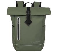 Travelite Sac à dos Basics Roll-Up – imperméable, fermeture Rolltop, réflecteurs – 19 L Vert