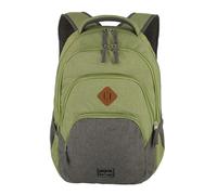travelite Sac à dos de loisirs vert gris pour femme et homme - Basic Melange Backpack Green / Grey 76727