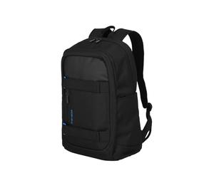 Travelite Sac à Dos pour Ordinateur Portable 17 Pouces, fabriqué en Polyester recy vec Sangles Velcro à l'extérieur, Compartiment pour Tablette, Fonction de Fixation à roulettes, 48 cm, 28 litres