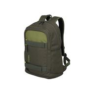 travelite Sac à Dos pour Ordinateur Portable 17 Pouces, fabriqué en Polyester recyclé avec Sangles Velcro à l'extérieur, Compartiment pour Tablette, Fonction de Fixation à roulettes, 48 cm, 28 litres
