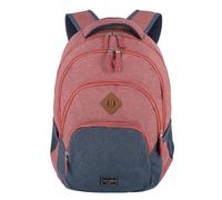 travelite Sac à dos rouge bleu pour femme et homme - Basic Melange Backpack Red / Marine 76713