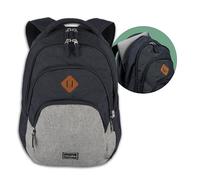 Travelite Sac à Main avec Compartiment pour Ordinateur Portable 15,6 Pouces, Série de Bagages Basics Sac à Dos de Jour Melange : Sac à Dos Tendance au Look Melangé, 45 Cm, 22 Litres