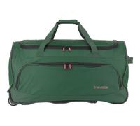 travelite Sac de voyage vert foncé noir pour femme et homme - Basics Fresh Wheeled Duffle dunkelgrün 221698