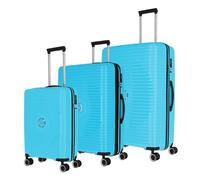 travelite Set de 3 valises à Coque Dure, 4 roulettes, ORBITA, trolleys Coque incassable, compartimentage intérieur, Serrure TSA, valises Tailles L/M/S