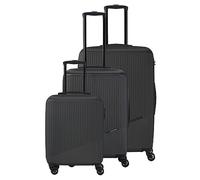 Travelite Set de valises Bali – 3 pièces L/M/S – ABS, 4 roulettes 360° – Gris