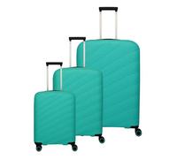 Travelite Burano 4 roulettes Set de valises 3 pièces avec soufflet d'extension vert