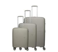 Travelite Tamaris x Travelite Voyaage 4 roulettes Set de valises 3 pièces avec soufflet d'extension jaune
