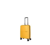 Travelite Trient Bagage à Main à 4 Roues Petite Valise 36 litres Valise à Coque Rigide Conforme aux Dimensions des Bagages à Bord IATA, 55 cm, Jaune, Handgepäck 55 cm, Bagage à Main Rigide avec 4