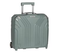 travelite trolley ordinateur portable, 2 roues, coque rigide, doublure recy ELVAA, coins de protection + fonction d'accrochage, 42 cm, 30 litres