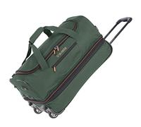 travelite trolley sac de voyage à roulettes moyen, extensible, BASICS, sac souple à roulettes avec soufflet d'extension, 55 cm, 51 - 64 litres