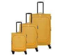 Travelite Umbria 4 roues Set de valises 3 pièces avec soufflet d'extension jaune
