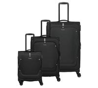 Travelite Umbria 4 roulettes Set de valises 3 pièces avec soufflet d'extension noir