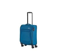 travelite valise 4 roues bagage à main coque souple, IATA bagage à bord mesure ; Série CHIOS, trolley avec protection des bords + fonction d'accrochage, 55 cm, 34 litres