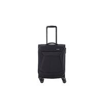 travelite valise 4 roues bagage à main coque souple, IATA bagage à bord mesure ; Série CHIOS, trolley avec protection des bords + fonction d'accrochage, 55 cm, 34 litres