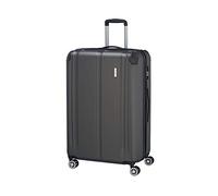 travelite Valise 4 roulettes L avec Serrure TSA + pli d'extension, série de Bagages City : Trolley Robuste à Coque Dure avec Surface Anti-Rayures, 77 cm, 113 litres (Extensible à 124 litres)