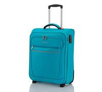 travelite Valise à Main à 2 roulettes avec Serrure, Conforme aux Normes IATA pour Les Bagages à Main, série Cabin : Trolley Compact à parois Souples, 52 cm, 39 litres, Bleu pétrole (Turquoise)