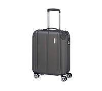 travelite Valise à Main à 4 roulettes, Conforme aux Normes IATA pour Les Bagages à Main, série de Bagages City : Valise Trolley Robuste à Coque Dure avec Surface Anti-Rayures, 55 cm