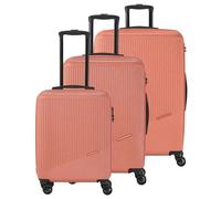 Travelite Valise Bali Trolley Set 3 pièces L/M/S, 4 roulettes, ABS, serrure TSA, Orange