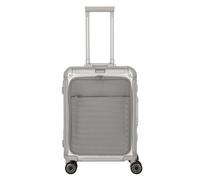 Travelite Valise cabine Next à 4 roues en Aluminium, 55 cm, compartiment pour ordinateur portable gris