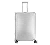 Travelite Valise Trolley Next 2.0 – Taille L, 4 roues, 100 L – Argenté