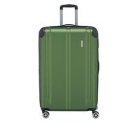 Travelite Valise City L 4 roulettes Serrure TSA Extensible 77 cm 113–124 L Vert