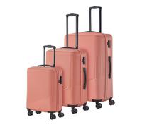 travelite Valise rigide corail 4 roues TSA - Set L/M/S Bali (96L/65L/34L)