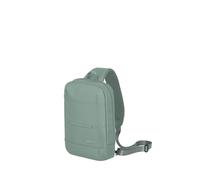 Travelite WORKFLOW Sac à bandoulière en matériau recy vec compartiment de sécurité, Vert sage, Crossover Bag 32 cm