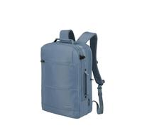 Travelite Workflow Sac à dos pour ordinateur portable 15,6 pouces, sac à dos de voyage en matériau recyclé avec compartiment de sécurité, Bleu jeans, Rucksack 46 cm, Professionnel