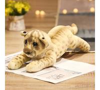 TRAVELKNOT Grand Peluche Lion, 60CM, Jaune, Lion Jouet en Peluche