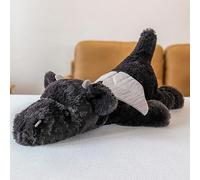 TRAVELKNOT Peluche Dragon Grande 60cm 1.8kg Mignon Aggravée Violet Dragon Peluche Lestée Kawaii Doux Anti Anxiété Oreiller d'animaux Anniversaire Cadeau pour Les Enfants Filles Adultes