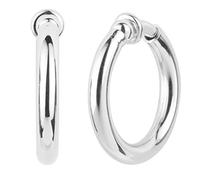 Traveller Boucles d'oreille à clip - Créoles - Ø 25mm - platiné - 155049