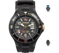 Cressi Traveller Dual Time Gold Watch Noir