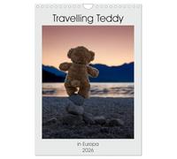 Travelling Teddy in Europa (Wandkalender 2026 DIN A4 hoch), CALVENDO Monatskalender: Tolle Bilder meines Teddy auf seinen Reisen