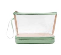 Travelling Toiletry Bags, Waterproof Clear Portable Makeup Case, PVC Material, Large Capacity Cosmetic Storage Organizer for Bathroom, Airport Security, Luggage Packing, Gym Accessories, 22x9x16cm