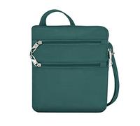 Travelon Crossbody Anti-vol Classic Slim Double Fermeture éclair, Sac à bandoulière Mixte, Épicéa, 9 x 10.5 x 1