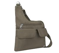 Travelon Mixte Adulte Anti-Theft Cross-Body Bag, Two Pocket Sac à bandoulière, Muscade, Taille Unique