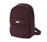 Travelon Mixte Anti-Theft Essentials Small Backpack Sac Dos, Bordeaux foncé, 8" W x 12" H x 4.5" D