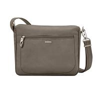 Travelon Petit sac à bandoulière antivol classique, noix de muscade, 10,5 x 8,5 x 2,5 cm