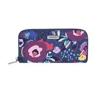 Travelon Portefeuille à Fermeture éclair Unique avec Blocage RFID, Motif Floral, 19,9 x 10,2 x 1,9 cm (l x H x P), Mod Floral, 7.75”W x 4”H x 0.75”D, Portefeuille à Fermeture éclair Unique