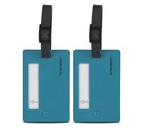Travelon Set Of 2 étiquettes de bagage, Aqua, One Size
