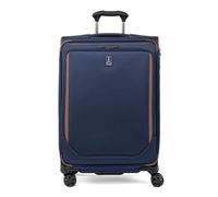 Travelpro Crew Valise classique légère et souple et extensible à carreaux à 8 roues, serrure TSA, pour homme et femme, carreaux moyens 63,5 cm, bleu patriot, bleu patriote, à carreaux, taille M, Crew,