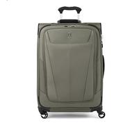 Travelpro Maxlite 5 Softside Lot de 2 valises à Main Extensibles avec 4 Roues pivotantes et Sac fourre-Tout Souple sous Le siège léger pour Homme et Femme, Gris Ardoise/Vert, Checked-Medium 25-inch,