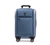Travelpro Platinum Elite Hardside Expandable Carry on Luggage, 8 Wheel Spinner, TSA Lock, Hard Shell Polycarbonate Suitcase, Dark Sky Blue, Carry on Laptop Pocket 21-inch