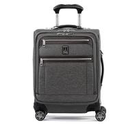 Travelpro Platinum Elite Valise Extensible Softside, 8 Roues, Port USB, Convient pour Ordinateur Portable jusqu'à 15", Homme et Femme, Business Plus, Vintage Gris, Carry-on 19-inch