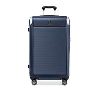 Travelpro Platinum Elite Valise Rigide Extensible en soute, 8 roulettes, Serrure TSA, Valise Rigide en Polycarbonate, Bleu Marine véritable, à Carreaux Moyen, 70x45x28 cm
