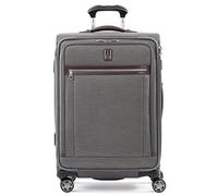 Travelpro Platinum Elite Softside Bagage enregistré Extensible, Valise à 8 Roues, Serrure TSA, Homme et Femme, Gris Vintage, à Carreaux Moyen, 72x47x30 cm